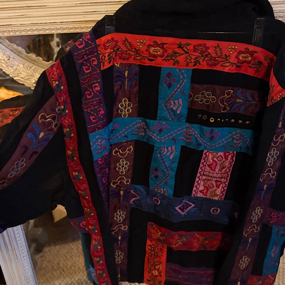 Chico's Multicolor Patchwork Top - image 4